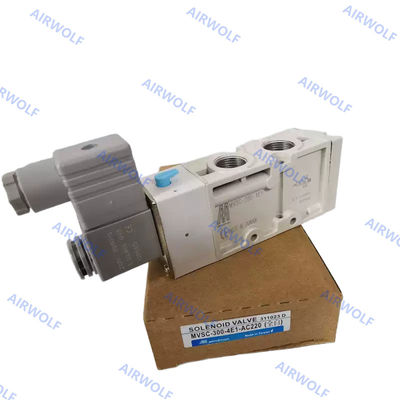MVSC-300-4E1 MVSC-300-4E2 3/8 Mindman 5/2 Way Pneumatic Solenoid Valves 0.2-0.8Mpa Aluminum DC24V AC220V AC110V DC12V