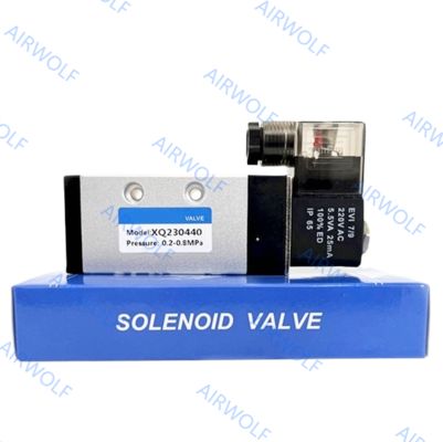 XQ Series Aluminum Pneumatic Solenoid Valve with 0.2-1.0MPa Operating Pressure -10~+60 ℃ Temperature Range and Multi-Voltage DC12V DC24V AC110V AC220V