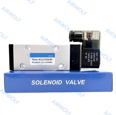 XQ Series Aluminum Pneumatic Solenoid Valve with 0.2-1.0MPa Operating Pressure -10~+60 ℃ Temperature Range and Multi-Voltage DC12V DC24V AC110V AC220V