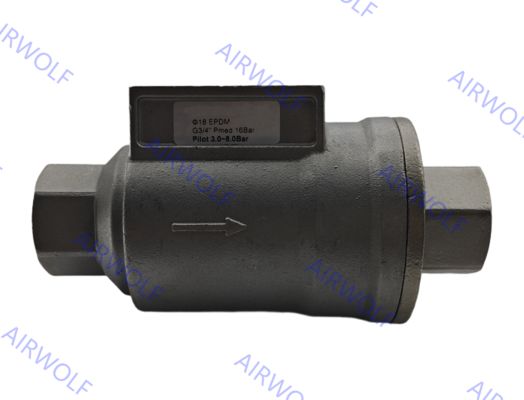 AIGNEP Pneumatic Coaxial Valve 2/2way with Max. Control Pressure 10 bar Stainless Steel Body for Dry Compressed Air