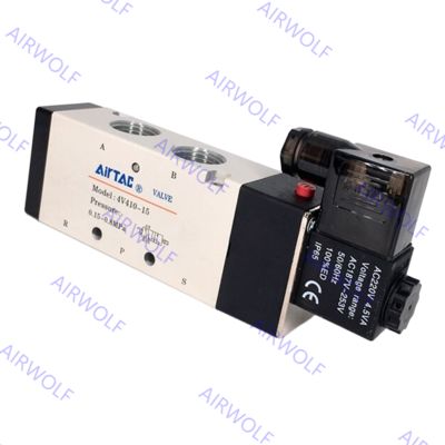 4V410-15, 4V420-15 AIRTAC 4V400 Series 5/2 way, 5/3 way Electric Solenoid Valve 1/2"