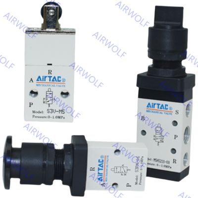 AIRTAC M5 Series 5/2 way Pneumatic Mechanical Control Valve 1/8", 1/4" with 0~1.0MPa Operating Pressure –20~+70℃ Working Temperature Range and Directional Control Function