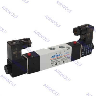 AIRTAC 4V130C-M5/06, 4V130E-M5/06, 4V130P-M5/06 4V100 Series 5/3 way Electric Solenoid Valve M5 1/8"