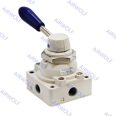 4HV230-08SL, 4HV330-08SL, 4HV330-10SL, 4HV330-15SL AIRTAC 4HV Series 4/3 way Hand Lever Valve 1/4", 3/8", 1/2"