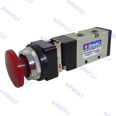 MSV8652-02R MSV8652-02TB MSV8652-02LB MSV8652-02PB SHAKO 5/2 way Mechanical Valve 1/4"