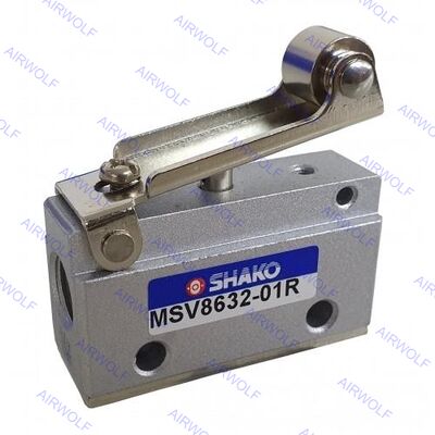 MSV8632-01R MSV8632-01TB MSV8632-01LB MSV8632-01RL SHAKO 3/2 way Mechanical Valve 1/8"