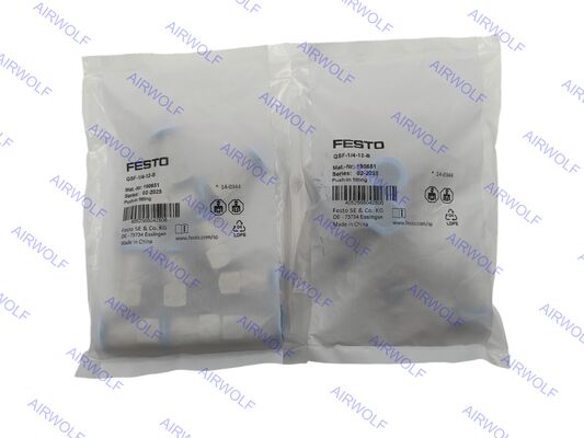 QSF-1/4-8-B QSF-1/4-8-B-50 QSF-1/4-10-B QSF-1/4-10-B-50 QSF-1/4-12-B Festo QSF Series Push-in Fitting