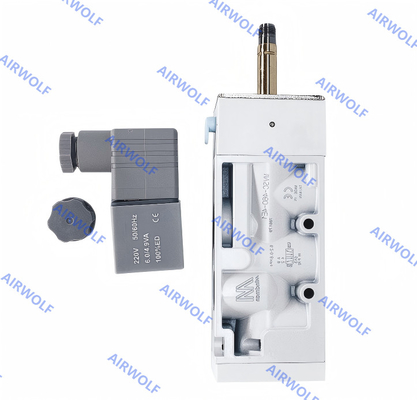 Katup Solenoid MVSC-460-4E1 MVSC-460-4E2 1/2 Mindman 5/2 Arah Kumparan Tunggal Ganda 0.2-0.8Mpa Aluminium DC24V AC220V AC110V DC12V