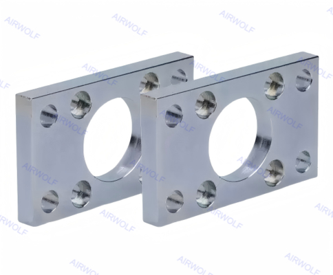 Flensa Silinder Pneumatik Parker ISO15552 MF1 MF2 Ukuran Bore 32-200mm