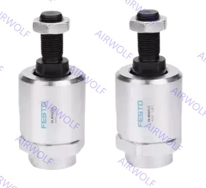 Sambungan batang piston baja keras Festo, Kopling batang self-aligning Seri FK dengan Kompensasi Sudut ±4° dan Kompensasi Radial pusat bola 0.5, 0.7, 1