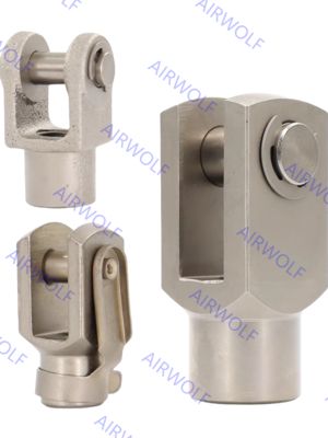 Aksesori Sambungan Silinder Knuckle Y Baja Cor AIRTAC dengan Ulir M3 M4 M5 untuk Silinder Pneumatik