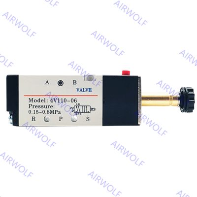 5/2 Way Pneumatic Air Valve Kontrol Silinder Hidrolik Stabilitas Tinggi Otomatis